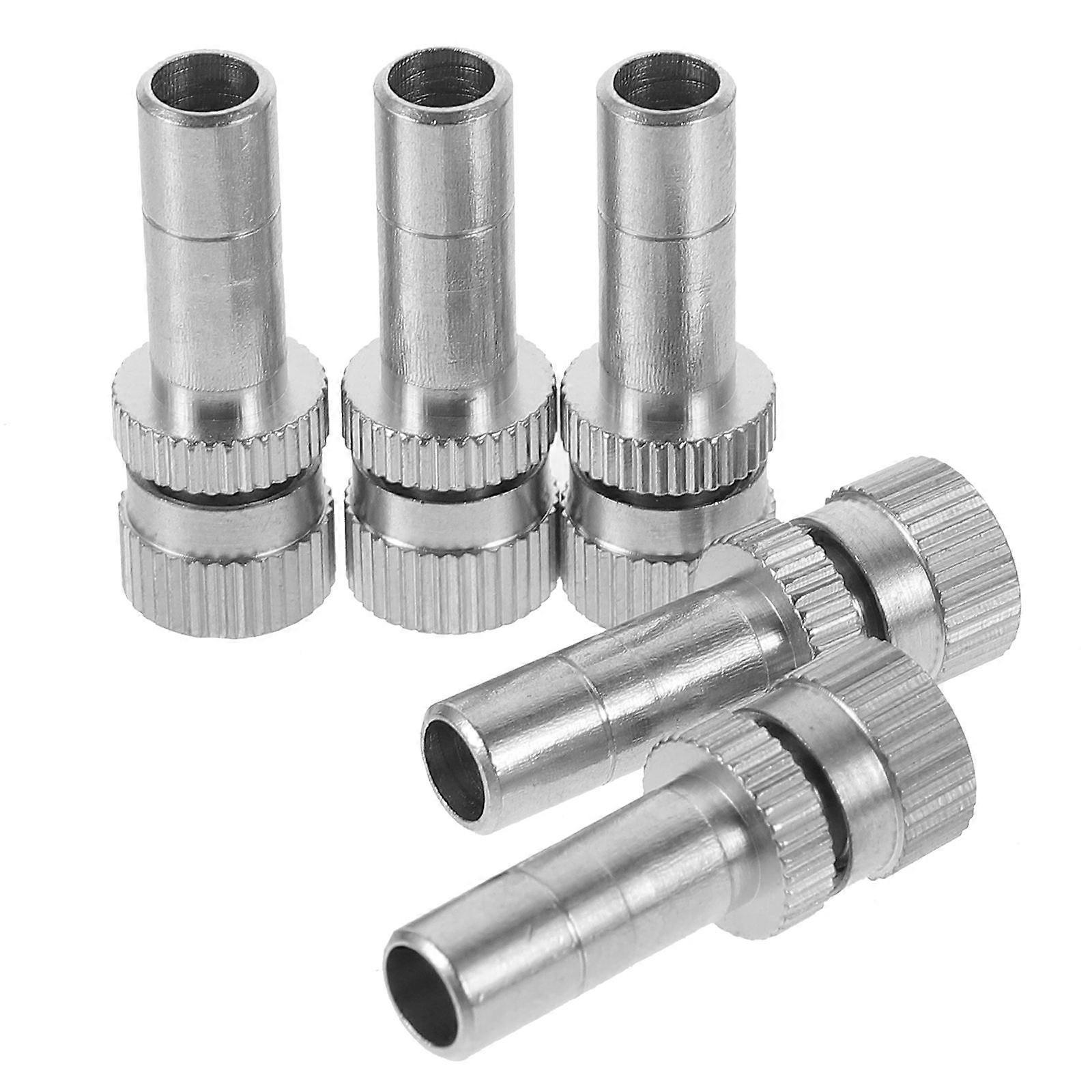 Silver Brass Atomizing Nozzle for Garden Hose 15Pcs Low Pressure Misting