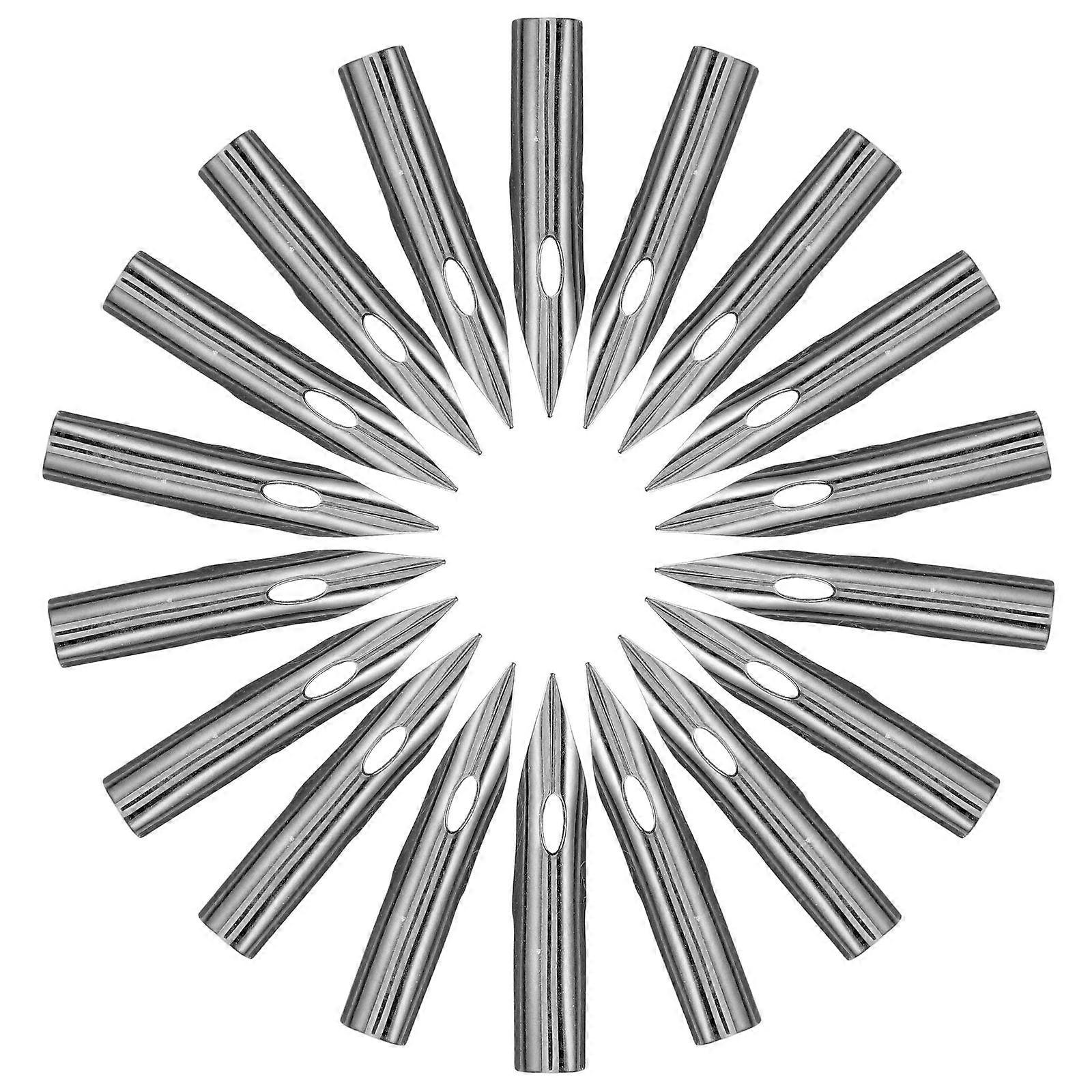 Fountain Pen Nibs Silver Calligraphy Nibs for Students 30Pcs Set