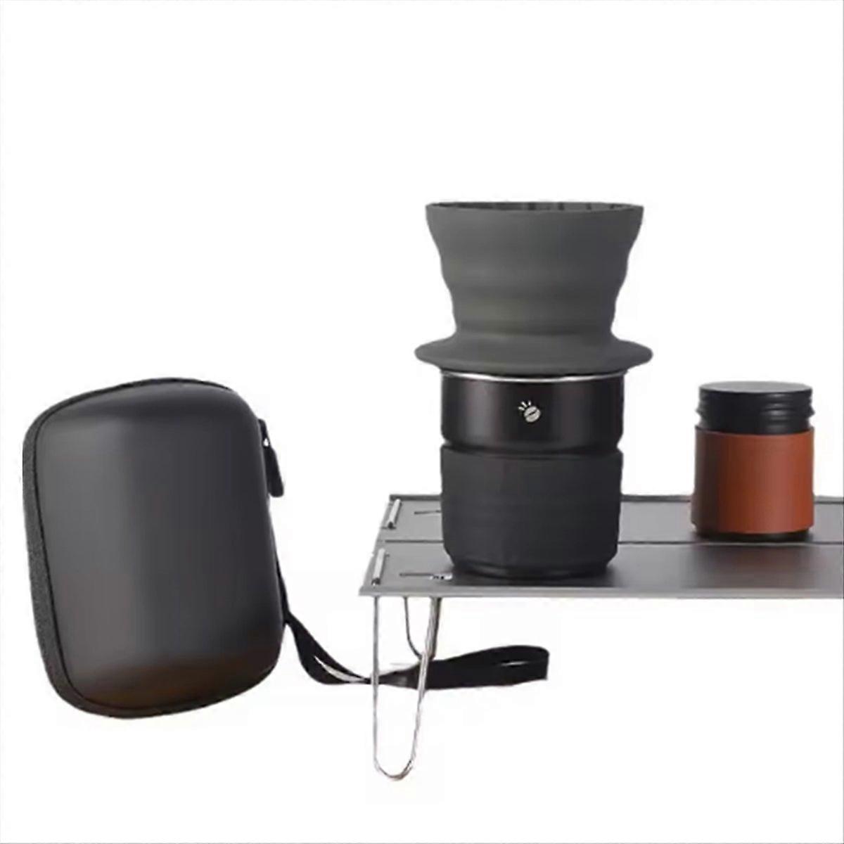 Travelling Hand Brewed Coffee Set,Car Camping Silicone Filter Cups
