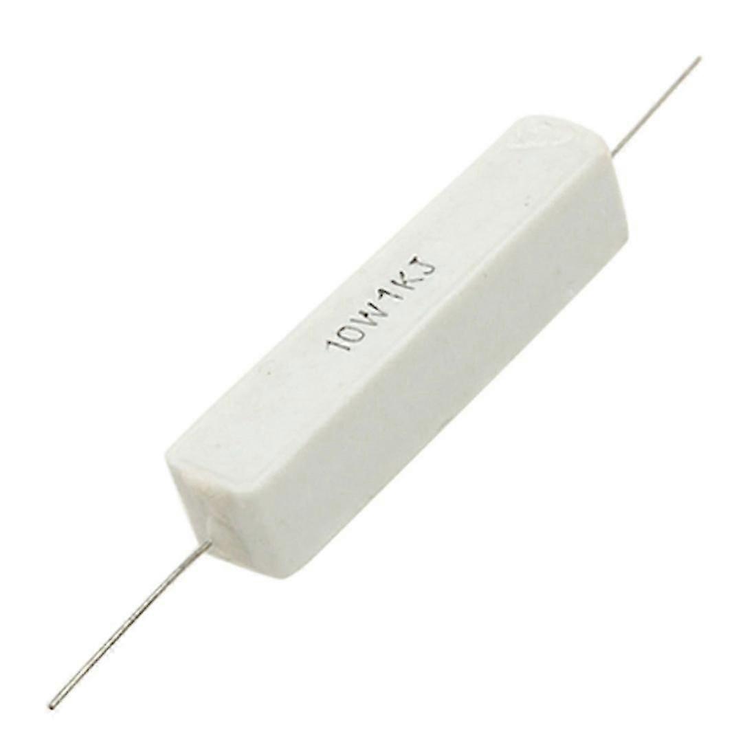 10 Pcs 1k Ohm 5% Ceramic Cement Power Resistor 10w Watt