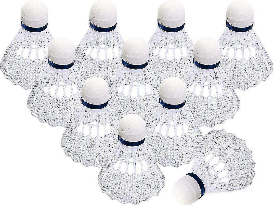 12 Plastic Badminton Shuttlecock Fast Stability and Durability Shuttle
