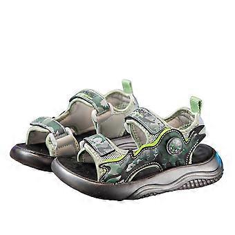 Modische, sportliche Sommersandalen für Jungen und Mädchen, offene Zehen, Wassersandalen, grün, 5,5–6 Jahre