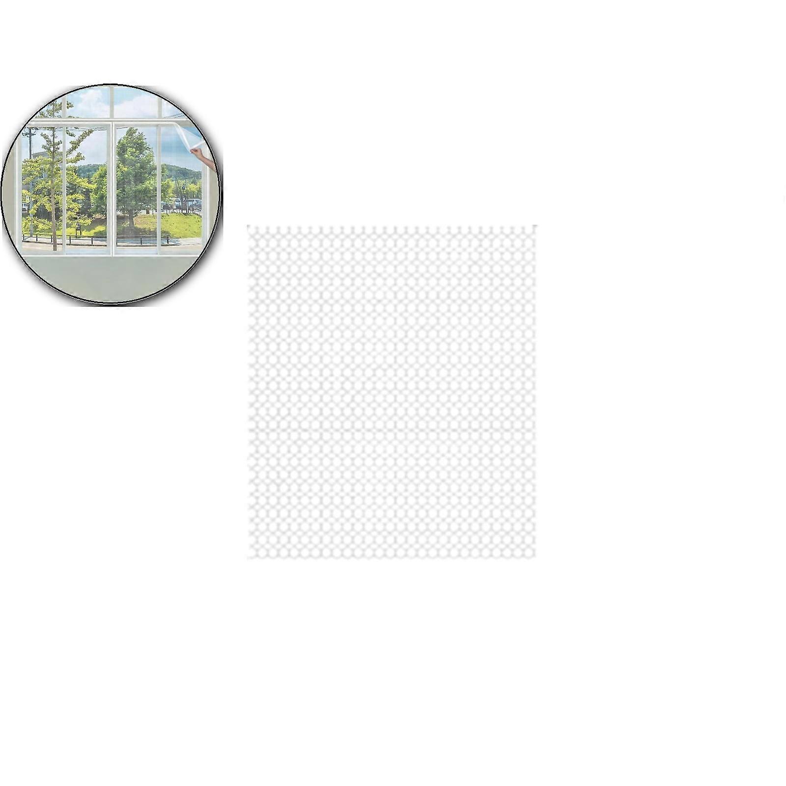 Window Screen Adjustable DIY Window Screens Mesh for House Windows With White Frames(White)