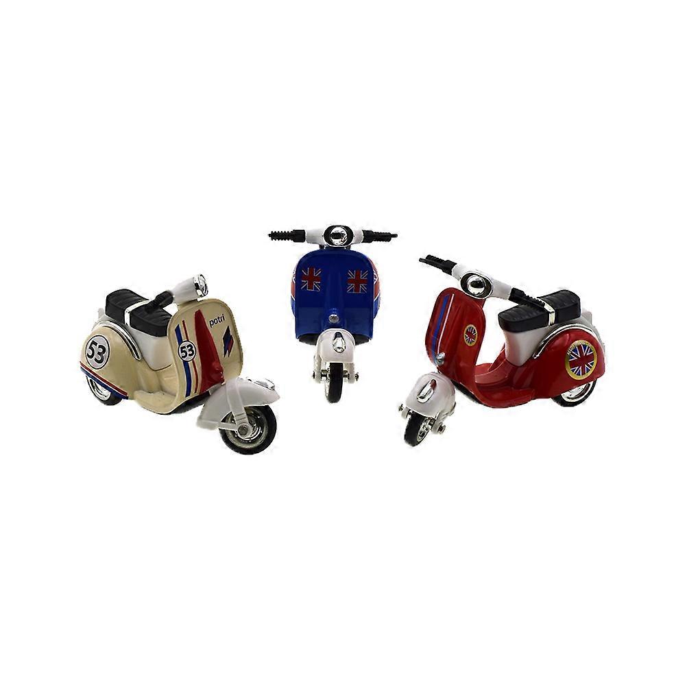 Simulation Model Alloy Motorcycle Toy for Decoration Use 3Pcs Set