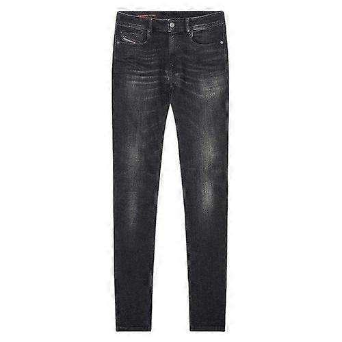 Diesel Mens Sleenker Destroyed Denim Reinforced Jeans
