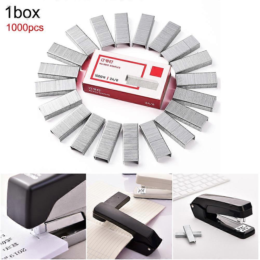 Sharp Chisel Point Metal Staples 1000-Pack for Efficient Document Binding