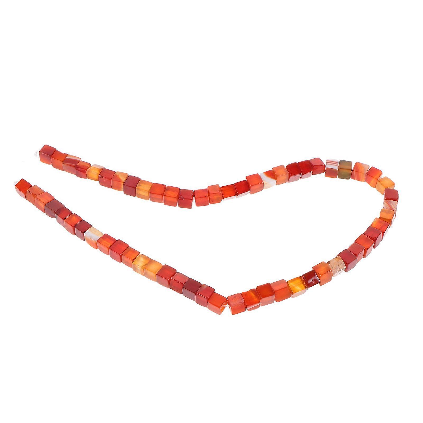 Crystal Agate Square Beads for Bracelet Making 1 String Assorted Color