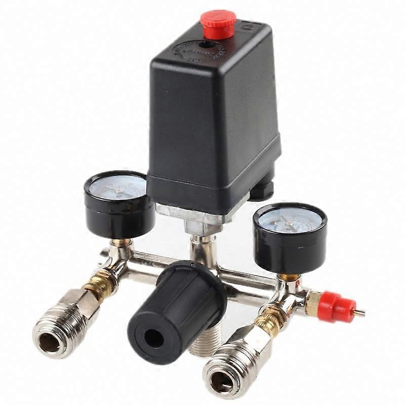 High-Precision Dual Gauge Compressor Pressure Regulator