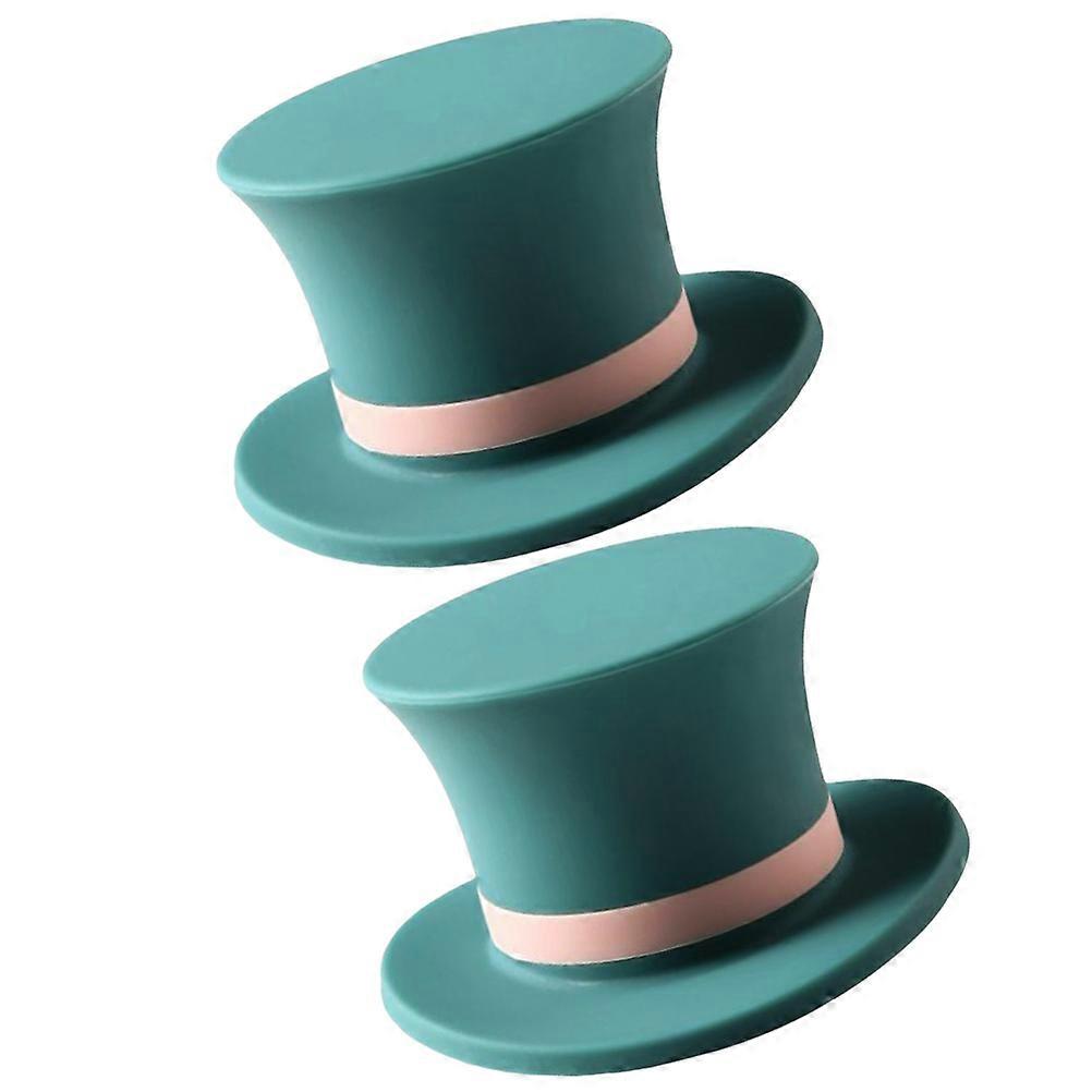 Red Silicone Plug Hat Shape with 2Pcs for