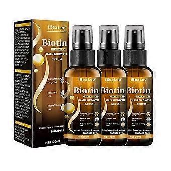 1-3x Biotine Haargroeispray tegen haaruitval, snelle haargroei, hoofdhuidbehandeling, serum 20ml_DUIBW
