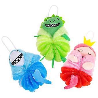 3szt Prysznic Loofah Body Adorable Złuszczający Bath Ball Body Wash Ball Akcesoria