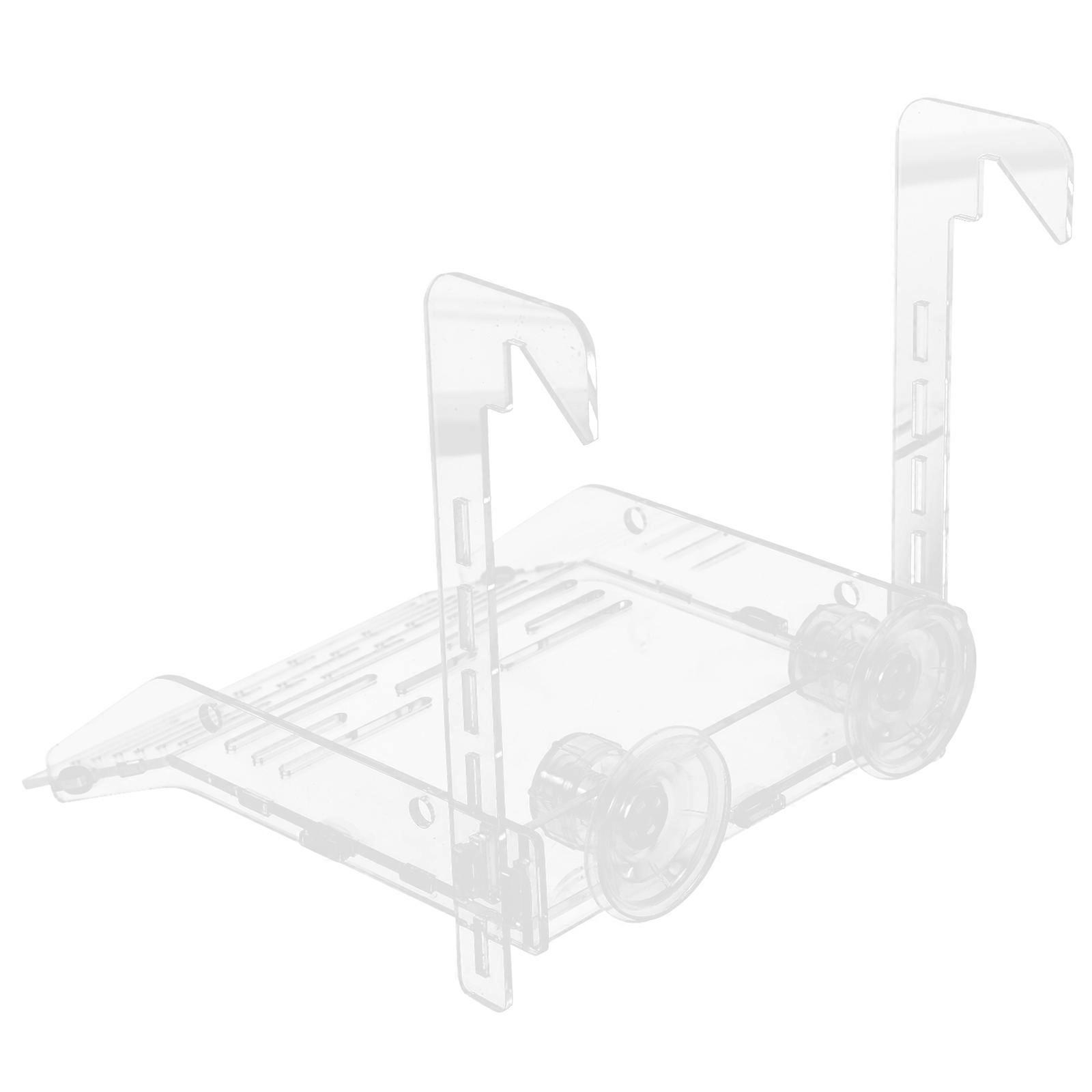 1 Set Turtle Resting Terrace Acrylic Turtle Basking Platform with Suction Cup