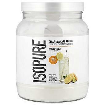 Isopure, Proteína em Pó Low Carb Transparente, Sabor Limonada Cítrica, 400 g (14,1 oz)
