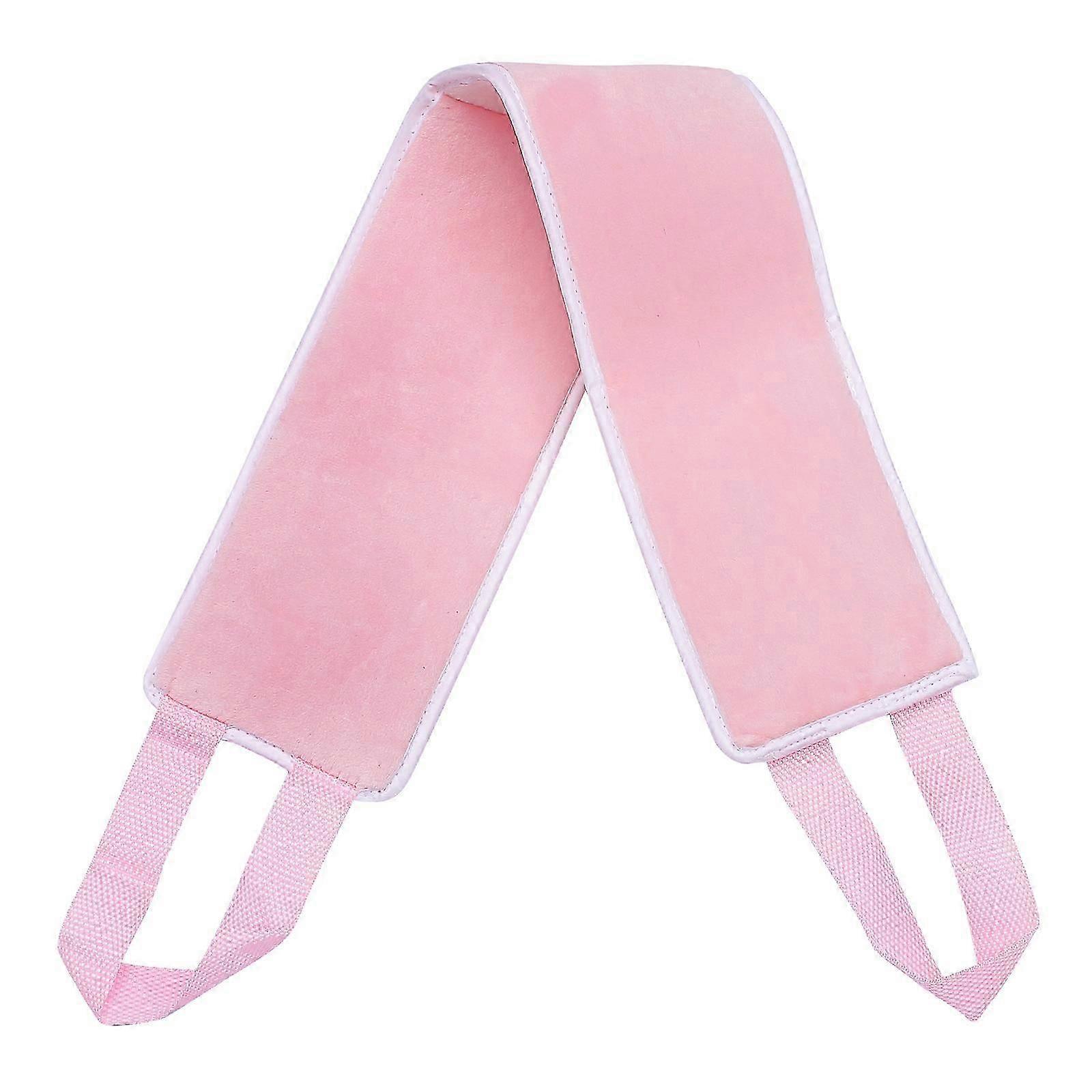 Back Tanning Applicator Strap, Pink Fiber for Self Tanner Application