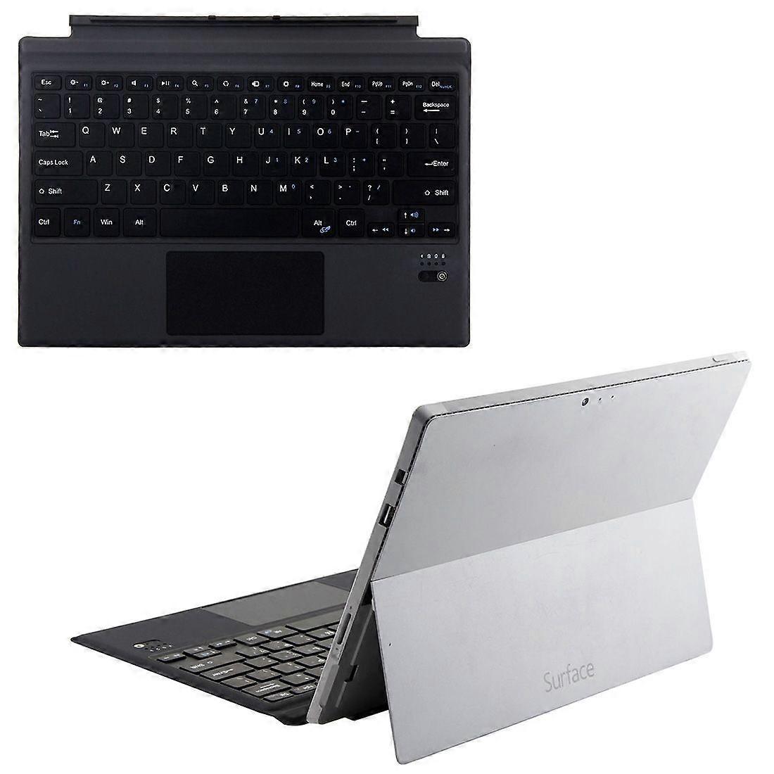 1089A Bluetooth Keyboard + Microfiber PU Case for Microsoft Surface Pro 3 / 4 / 5 / 6(Black)