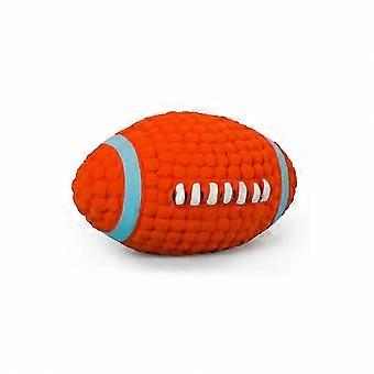 Squeaky Pet Dog Toy Balls | Puppy Tennis & Football Toys for Teeth Cleaning