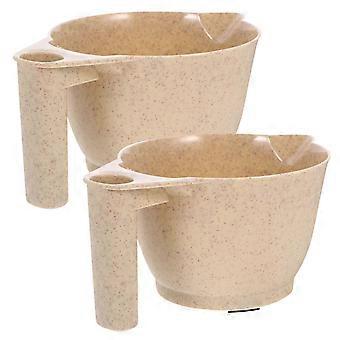 2pcs Hair Dye Mixing Bowl Portable Tint Bowl Color Mixing Bowls for Hair Salon