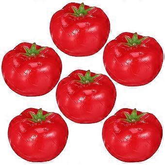 6pcs Simulation Mini-Kirschtomaten-Requisiten künstliche Kirschtomaten-Modelle gefälschte Kirschtomaten-Dekor
