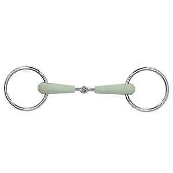 130mm Horse Mouth Snaffle with Chain Stainless Steel Horse Bit for Equestrian Training Equipment
