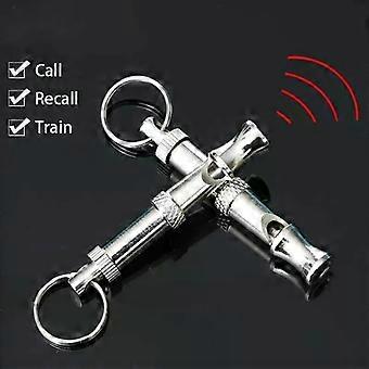 3PCS Training Whistle Stop Barking Device Ultrasonic Training Flute Silent Whistle Control Tool Puppy Train Keychain Pet Supplies