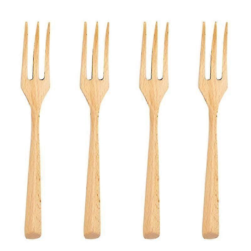4pcs Kitchen Tableware, Beech Fork