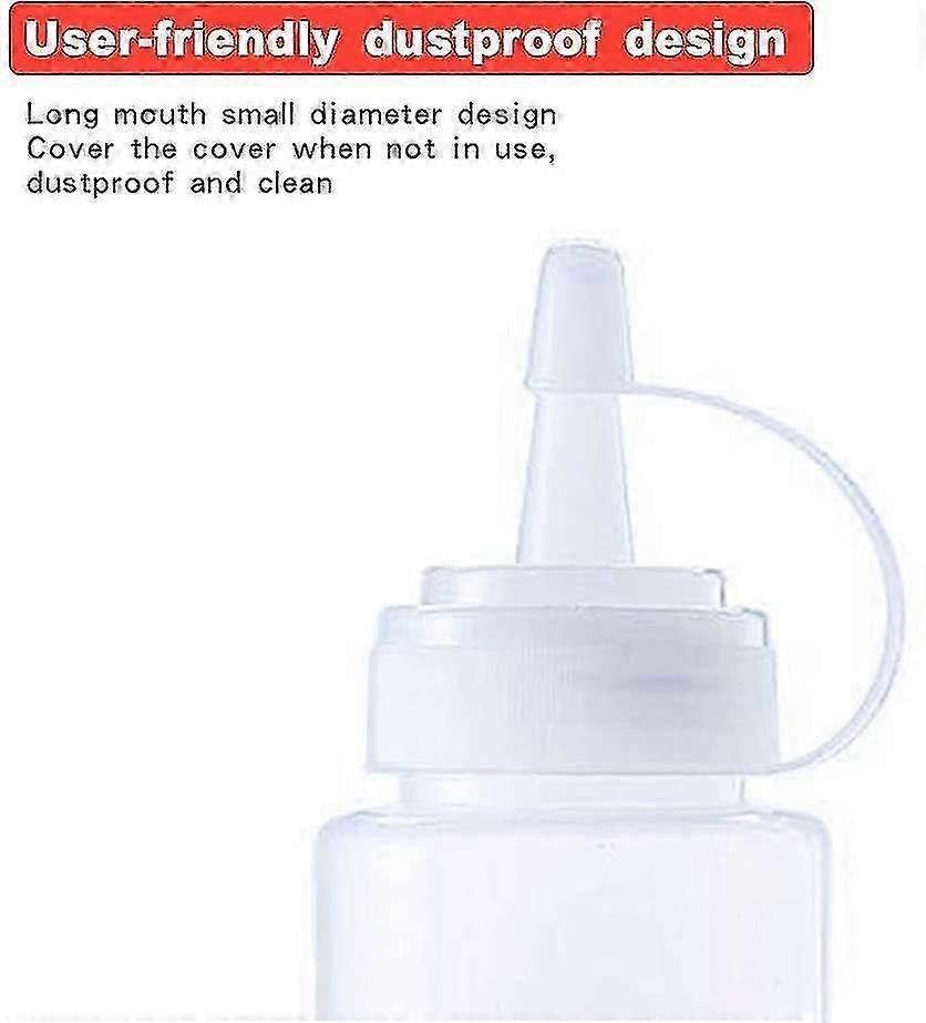 Squeeze Bottles Sauces,6 Pack 250ml/8.8oz Small Squeezy Condiments Bottle
