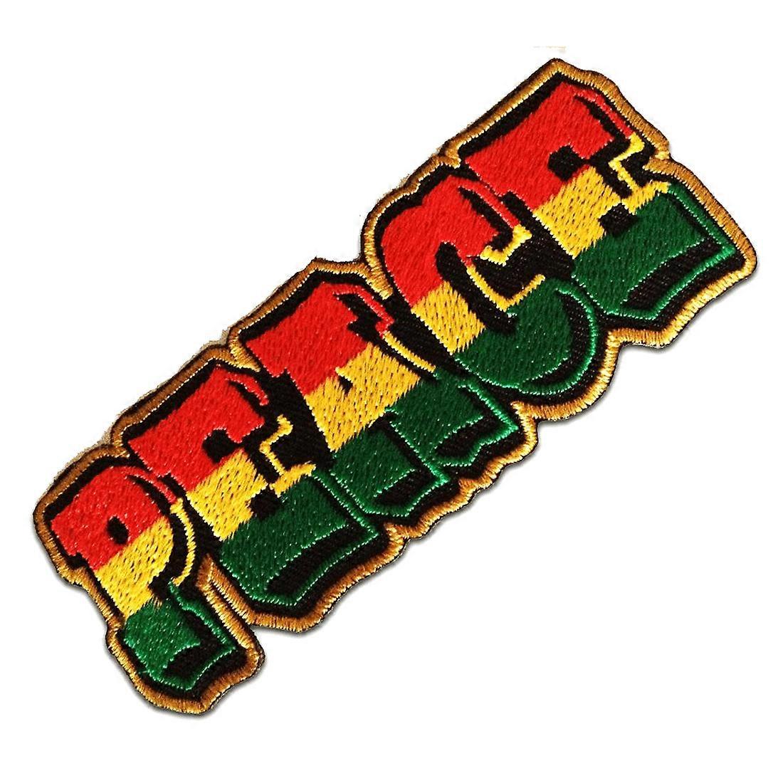 Patch / Iron-on patch - Reggae Peace Peace - colourful - 9.5 x 4 cm - patch patch