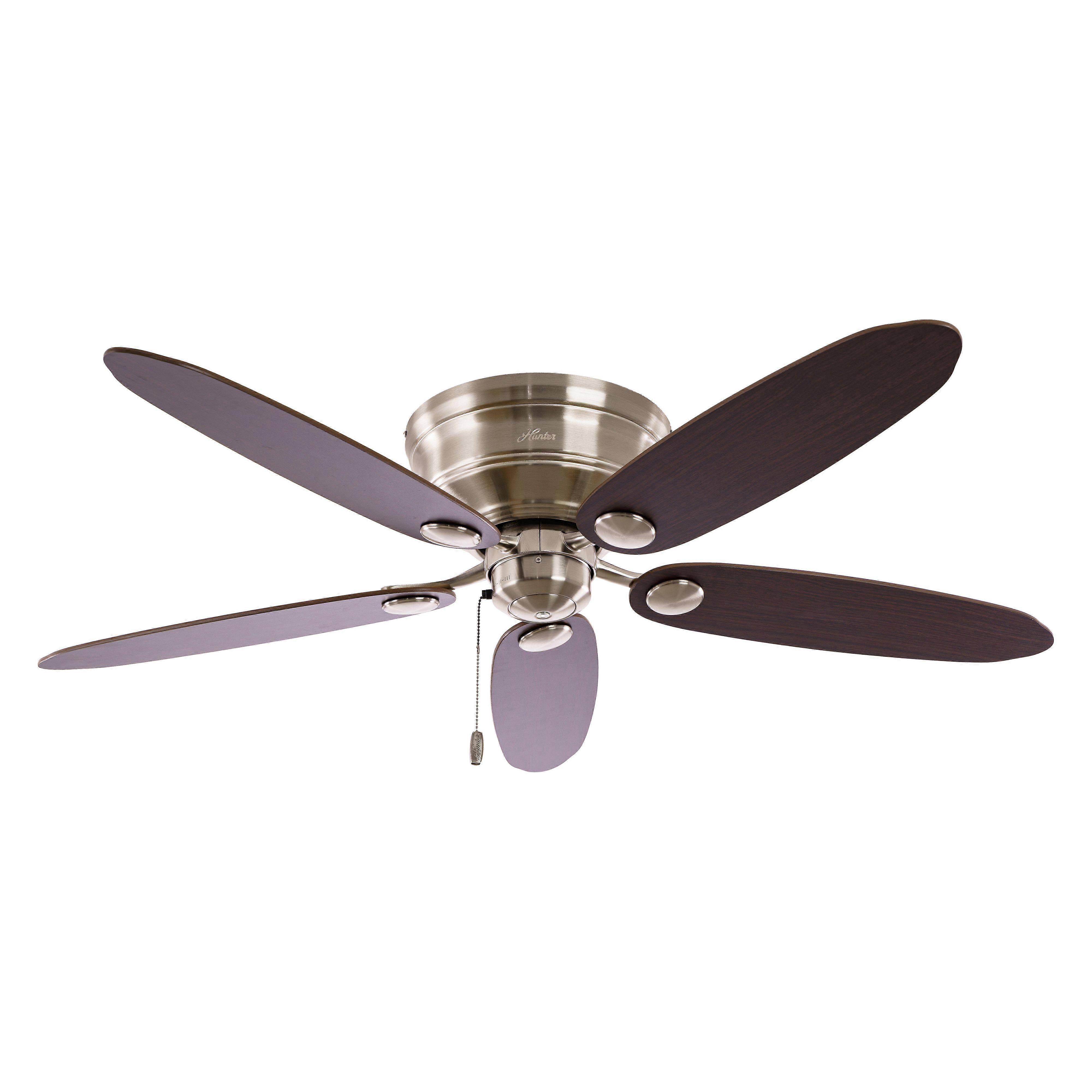 Deckenventilator Low Profile Chrom