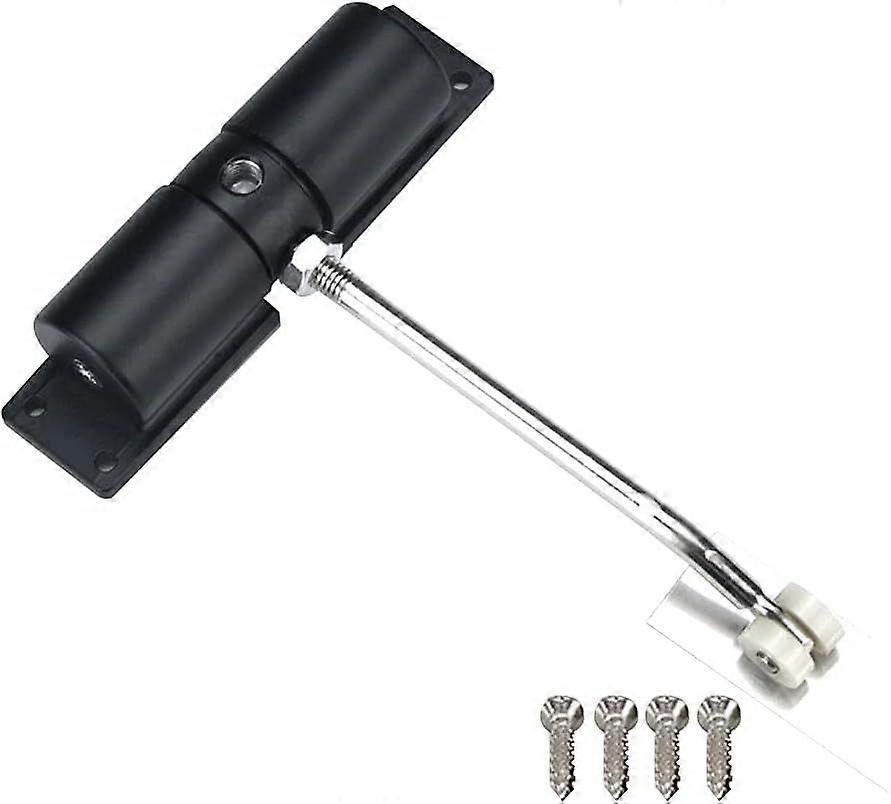 Adjustable Spring Automatic Door Closer for Fire Door (Black)