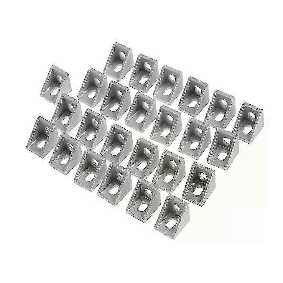Angle Code Brackets, 25 Pcs Aluminum Alloy Extruded Hardware Corner Fitting