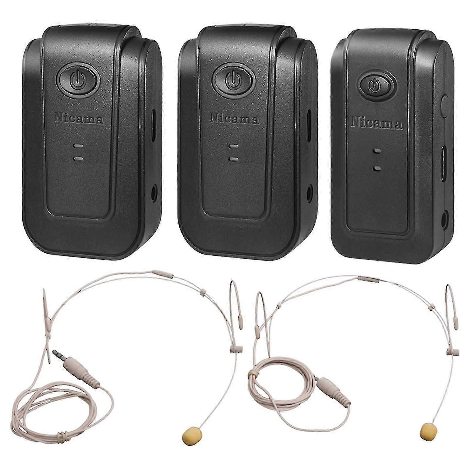 AS3 Wireless Microphone Easy Setup for Video Recording Interviews Vlog