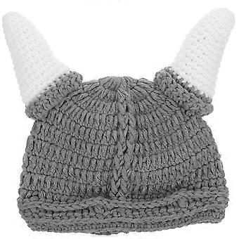 Kinder Hüte Baby Dusche Geschenk Baby Wikinger Strickmütze Baby Horn Mütze Neugeborene Häkelmütze