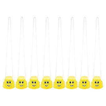 Sensorisch speelgoed balancerende stelten, plastic gele stelten voor de ontwikkeling van het evenwicht van peuters, 8 stuks