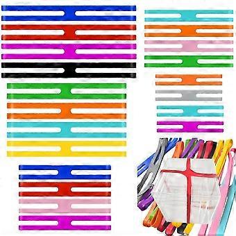 20pcs Colourful Silicone Rubber Bands, 5 Sizes