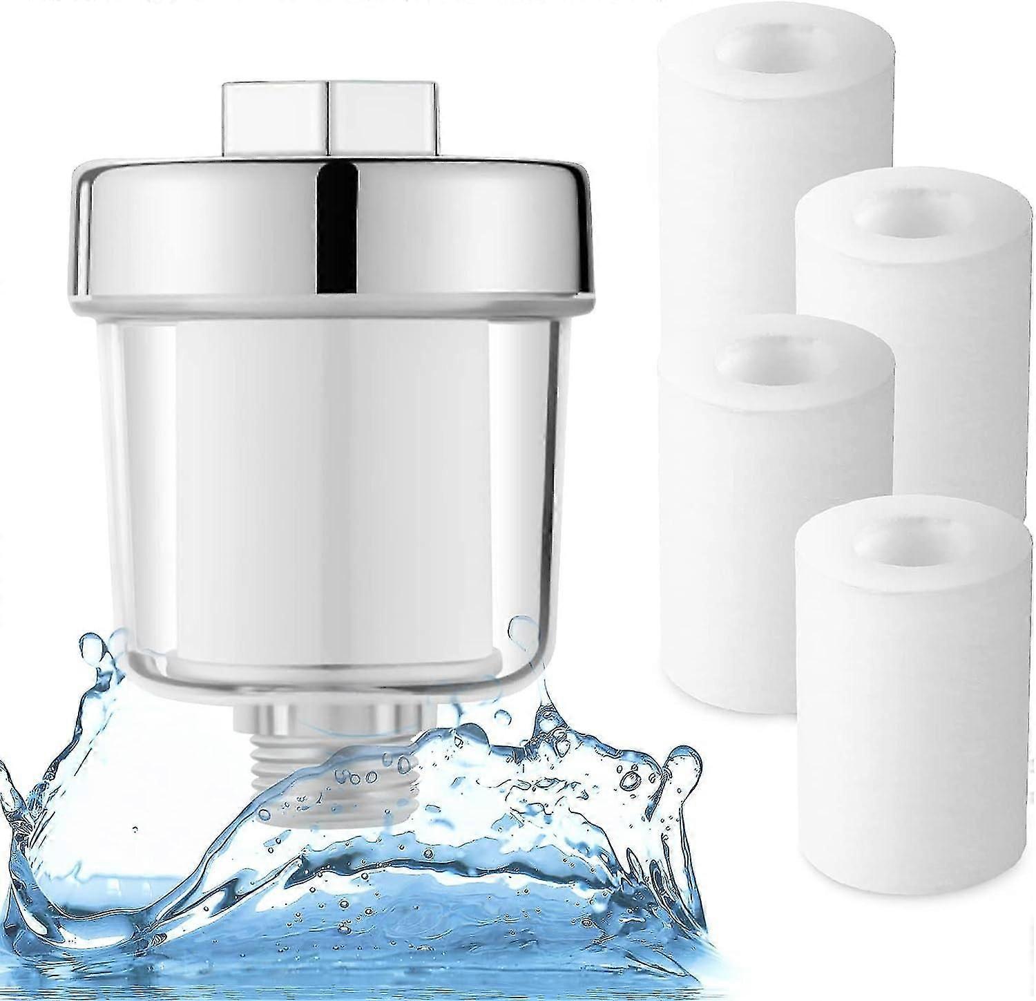 Shower filter, shower filter, shower head water filter with 5 filter elements (shower filter)