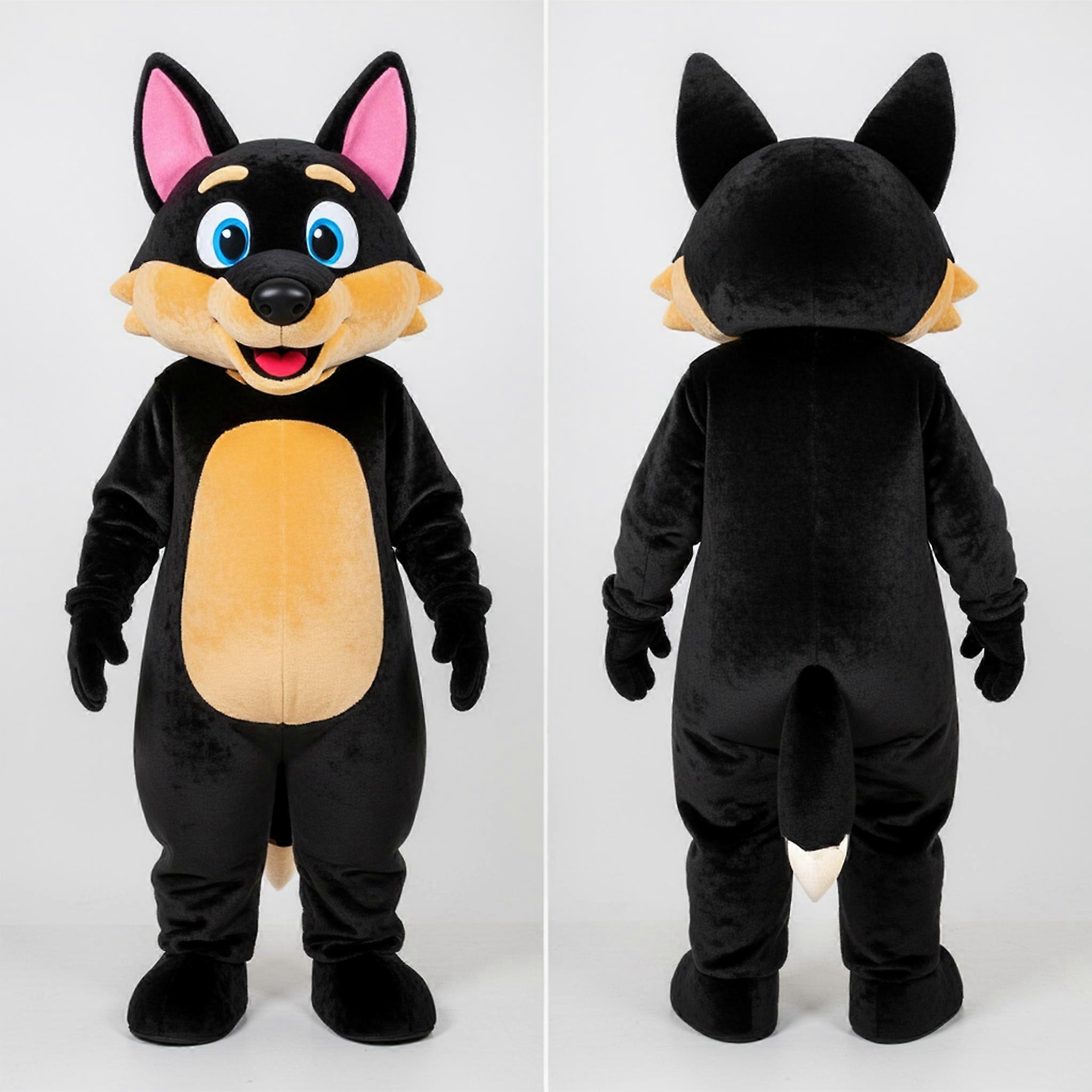 MASTICOT Ebony Black Rounded Dingo Mascot