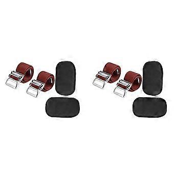 Kit com 8 peças de reposição para pernas de pau em drywall, almofadas de conforto para pernas de pau, faixas de proteção acolchoadas para as pernas, tiras de nylon ajustáveis ​​para pernas de pau.