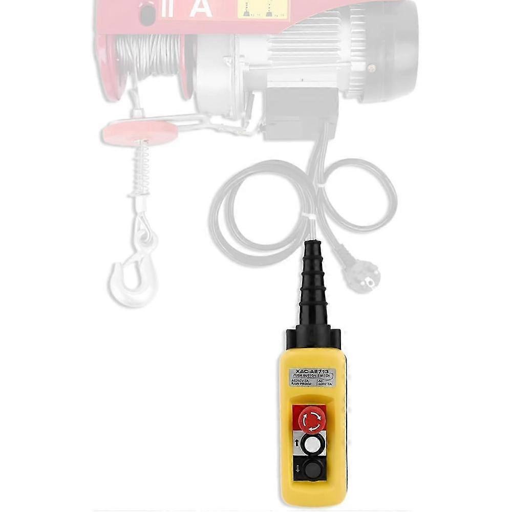 Pendant Crane Control Switch, Hoist Up-Down Pushbutton Switch, IP54 Weather-Resistant
