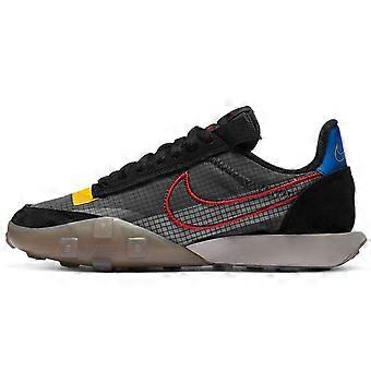 Nike Waffle Racer 2X Black Solar Flare University Red Women's CK6647-002