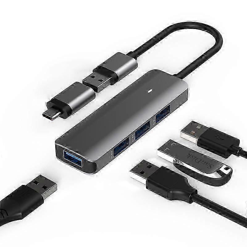 Compact 4-Port USB 3.0 Type-C Hub