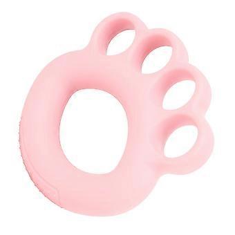 Pink Silicone Finger Trainer for Hand Grip Strength Exercise 1Pcs Device