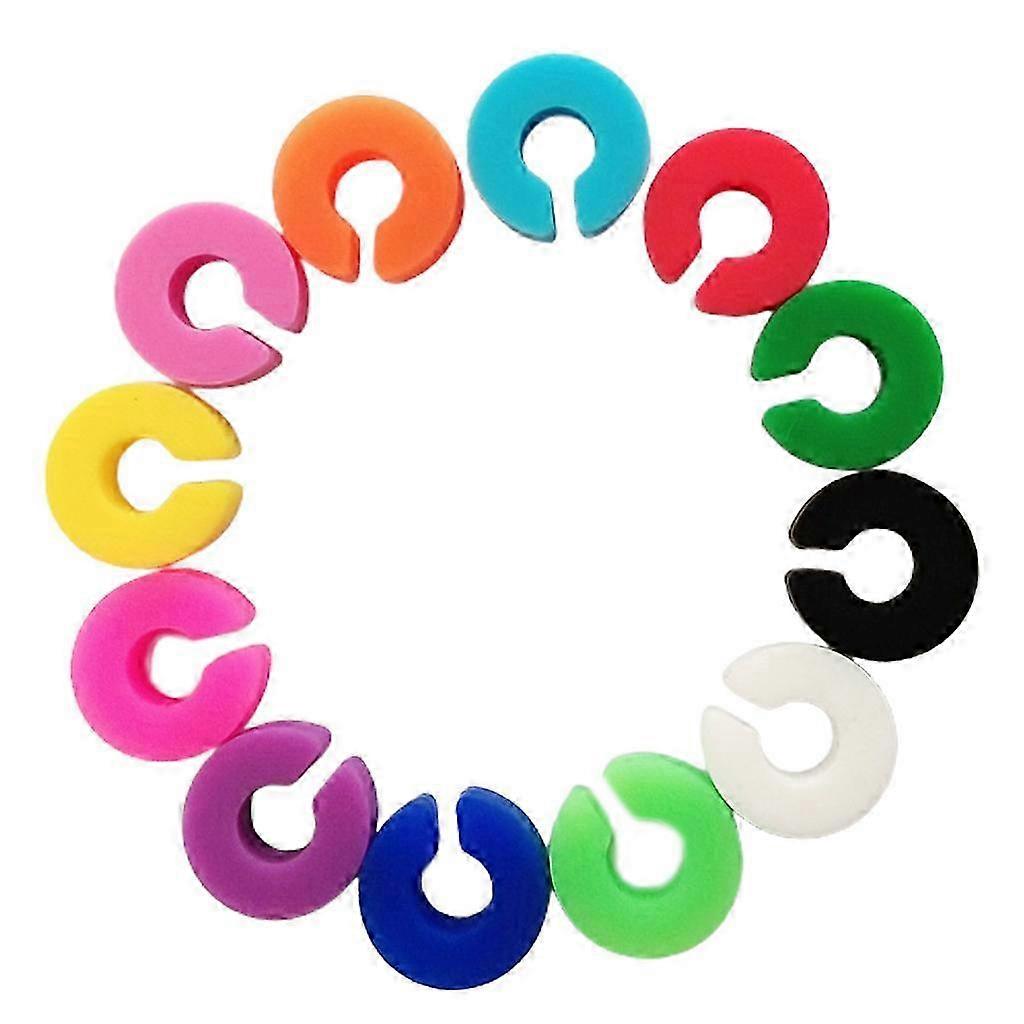 12-Piece Silicone Drink Markers Multicolor