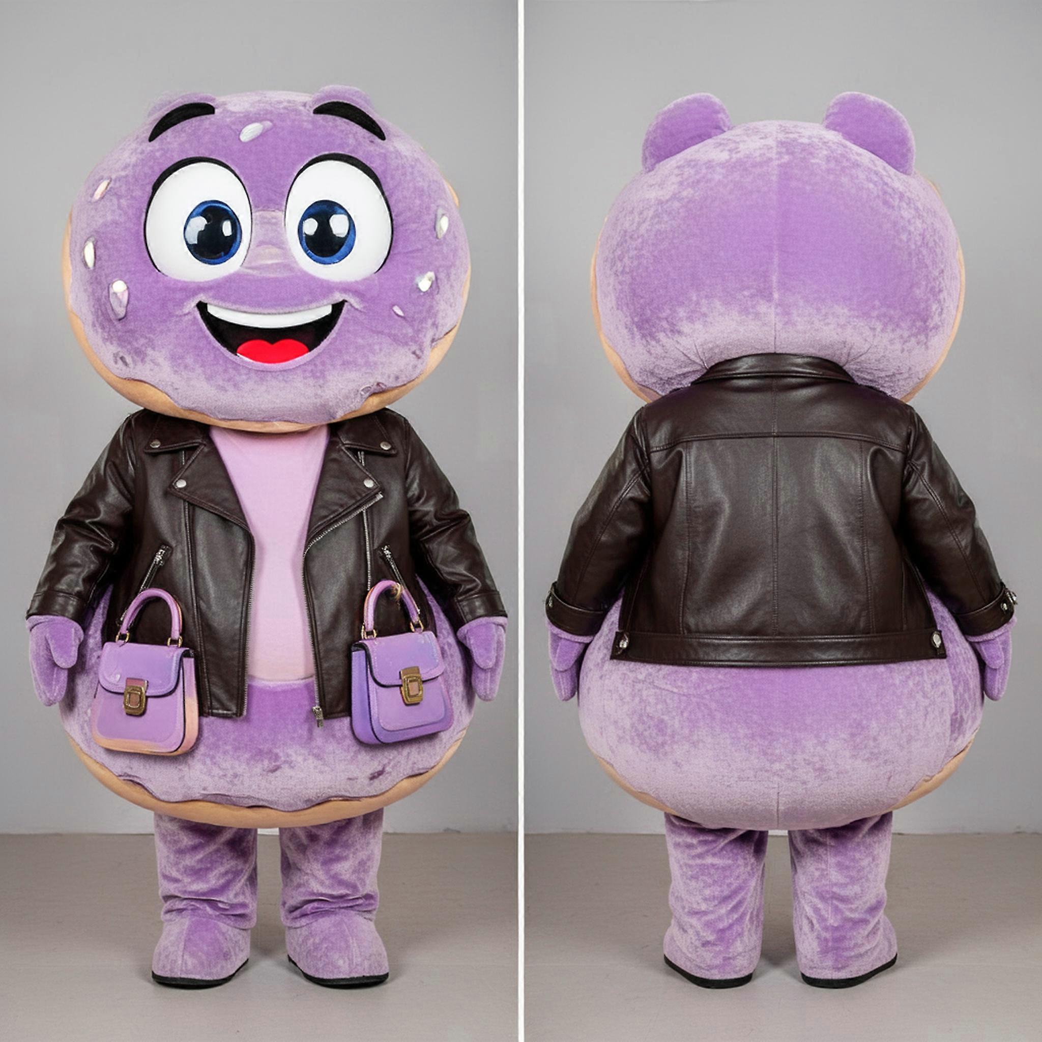 MASTICOT Lavender Plush Donut Mascot