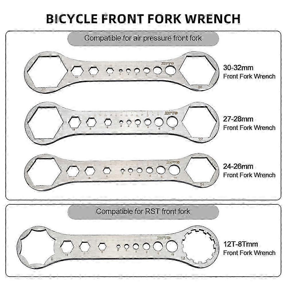 Double Head Stainless Fork Cap Wrench