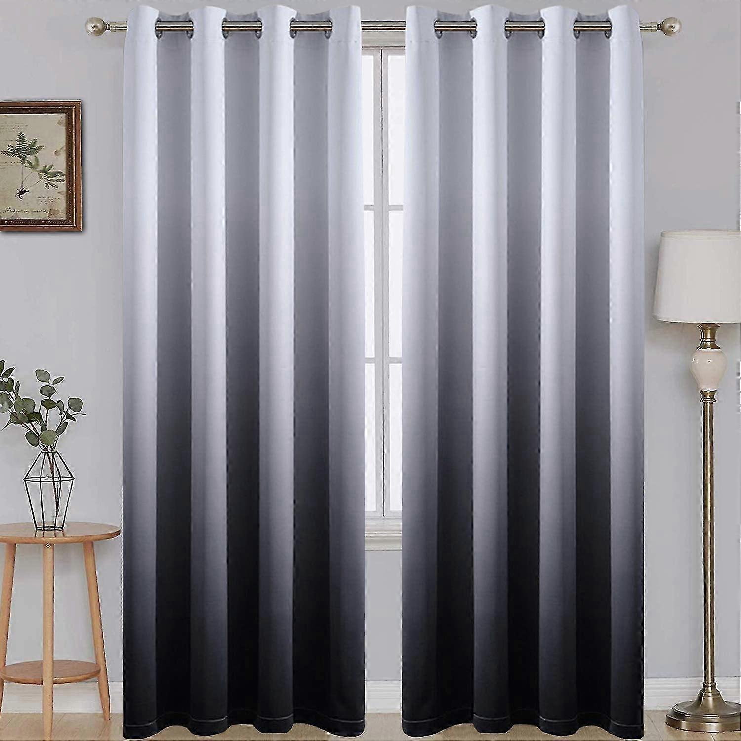 Ombre Thermal Light Blocking Curtains