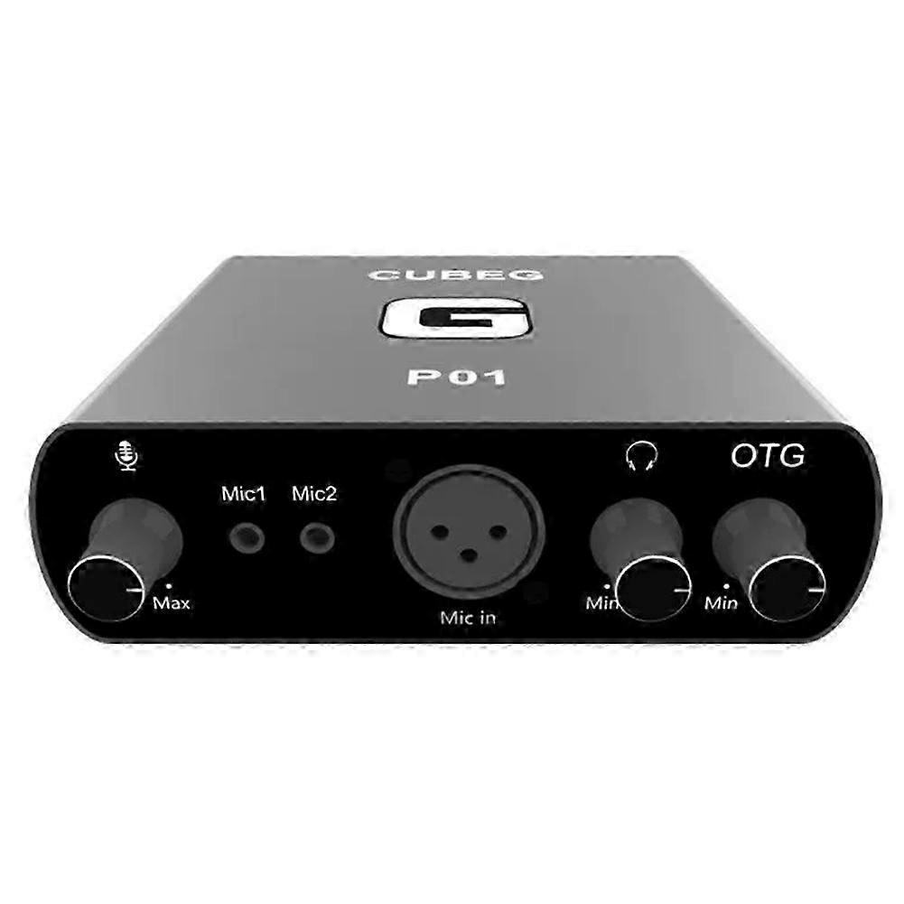 CubeG P01 Computer External Sound Card Live Recording USB Bag Debugging Shouting Microphone Singing