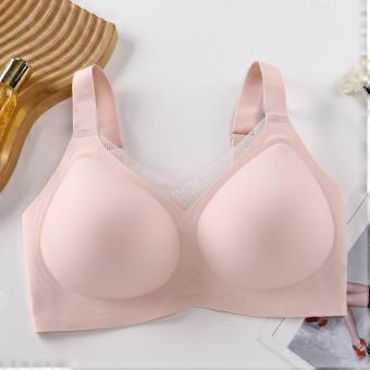 Europees naadloos bh'tje met diepe V-hals voor dames, met verzamelende baleinen aan de zijkant voor extra ondersteuning en om het hangen van de borsten te verminderen, voor dagelijks comfort.
