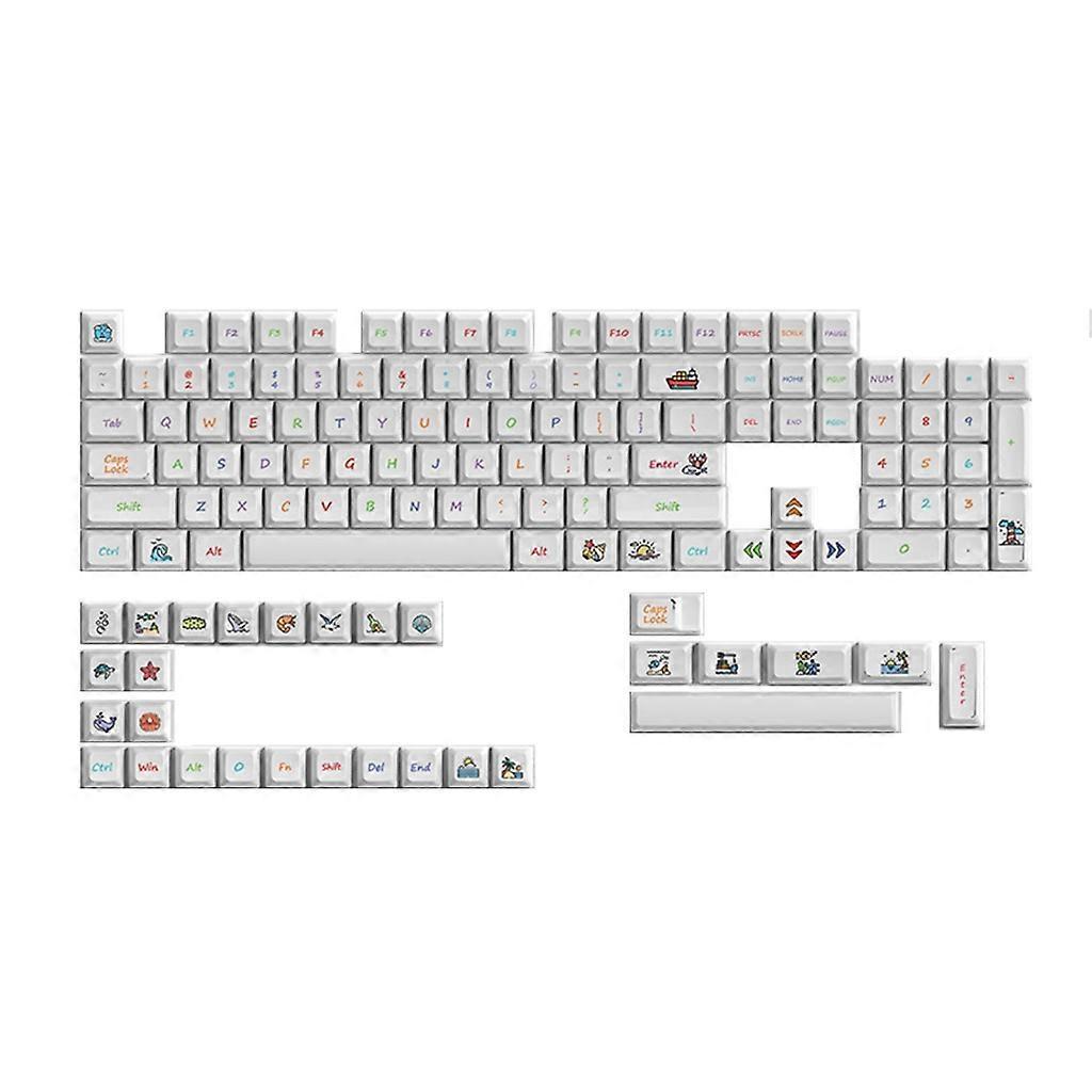 133-Key Ocean World Dye-Sub LDA PBT Caps
