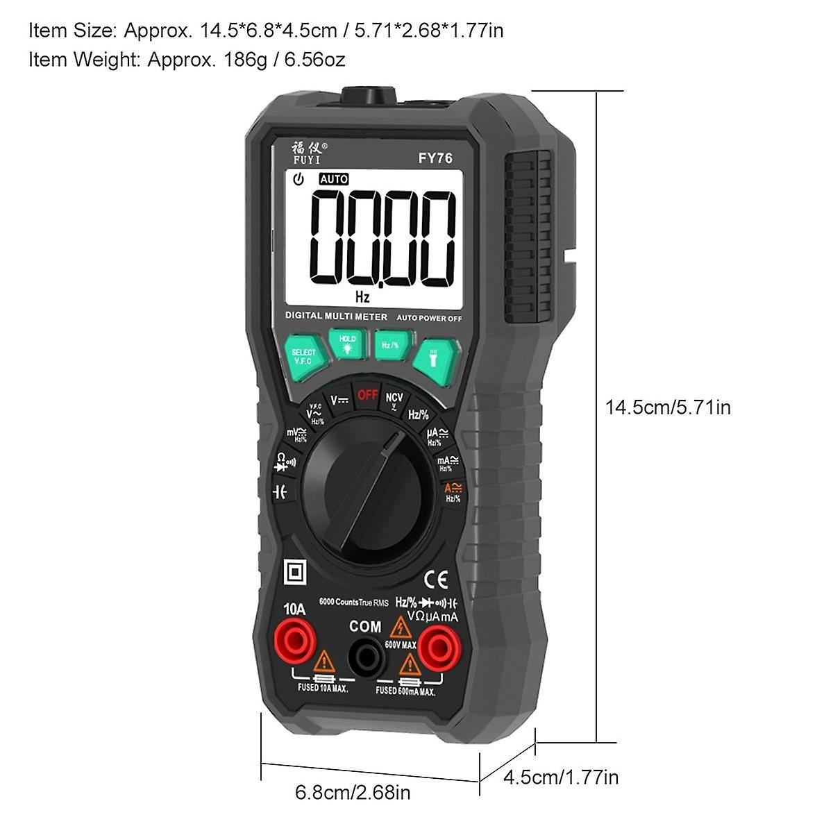 Digital Multimeter Intelligent Manual Automatic Range Multimeter ...