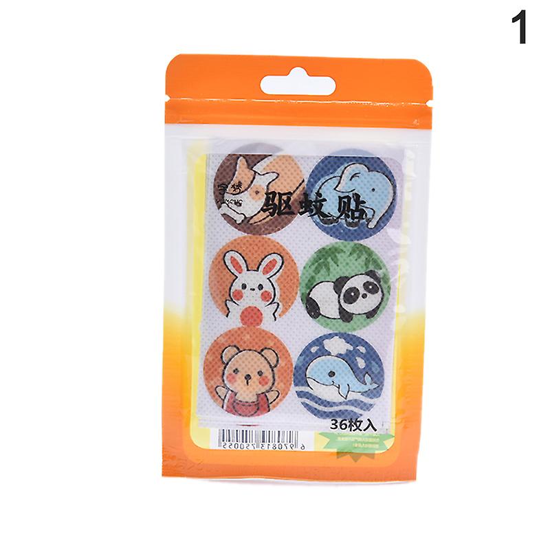 36 adet Sivrisinek Kovucu Çıkartmalar Yamalar Karikatür Saf Bitki Temel Çıkartmalar